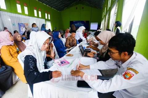 Speling dan Cek Kesehatan Gratis (CKG) di Desa Tegeswetan, Kacamatan Kepil, Kabupaten Wonosobo. Foto: dokumentasi