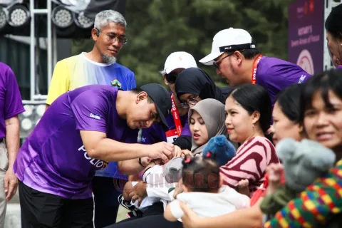 Wakil Gubernur Jawa Tengah Taj Yasin Maimoen saat menghadiri acara World Polio Day 2025 yang digelar oleh Rotary Club District 3420 dan District 3410 di Awanncosta, POJ City, Kota Semarang, Minggu (26/10/2025). Foto: dokumentasi