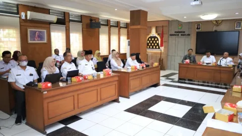 Audiensi dan konsultasi persiapan pelaksanaan program demplot pertanian Pemkab Magelang di Kantor Bupati Magelang, Jawa Tengah, Rabu (6/5/2026). Foto: dokumentasi