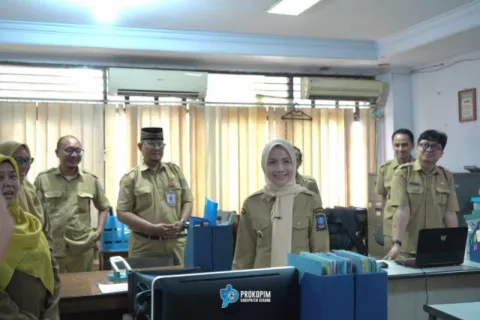 Sidak Kinerja OPD, Bupati Serang Soroti Beberapa Hal Ini