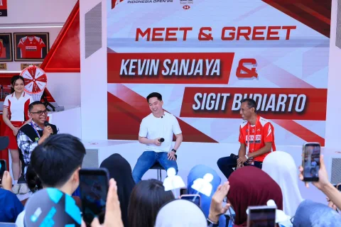 Kevin Sanjaya Bagikan Perjuangan Jadi Pebulutangkis Elit Dunia Lewat Audisi Umum PB Djarum