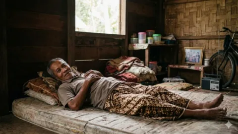 Nasib Dg Sangkala Mengundang Iba, Tiga Tahun Tinggal di Gubuk Dengan Kondisi Lumpuh