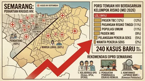 Kasus HIV Bertambah di Semarang, DPRD Dorong Pemkot Perkuat Pembinaan Remaja