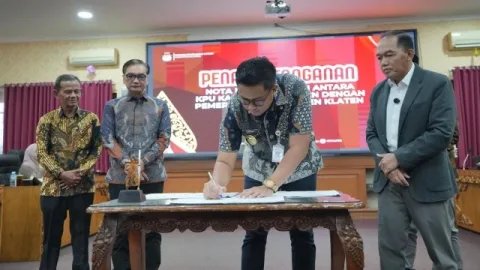 Data Penduduk Dinamis, KPU Teken MoU dengan Pemkab Klaten