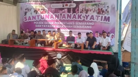 Santunan Anak Yatim Polsek Genuk, Hadirkan Pesan Kemanusiaan Bhayangkara