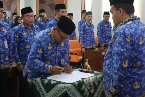 Bupati Blora Lantik Empat Pejabat Pimpinan Tinggi Pratama, Ini Daftarnya
