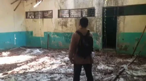 Bangunan SDN Sukolilo 02 Rusak Parah Sejak 2019, Aktivitas Belajar Terganggu