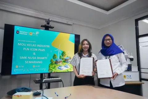 PLN Icon Plus Gandeng SMK Nusa Bhakti, Buka Kelas Industri