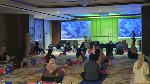 Nusatu Semarang Gelar Cinematic Yoga, Ada Cek Komposisi Tubuh