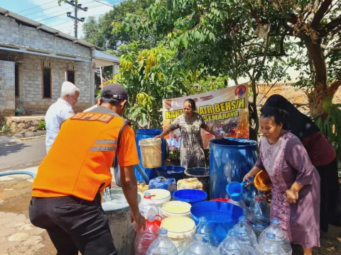 Kekeringan Semarang Meluas, 115 Ribu Liter Air Disalurkan