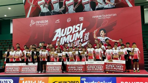 Kantongi Super Tiket, 36 Pebulutangkis Muda Jalani Babak Karantina Audisi Umum PB Djarum 2026