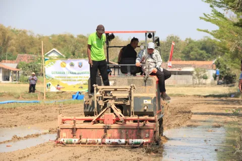 Rembang Uji Metode PM-AAS, Produksi Padi Ditargetkan Naik 10 Ton per Hektare