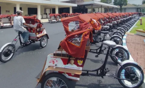 Becak Listrik Gratis Sebagai Bentuk Wujud Kepedulian Prabowo Subianto
