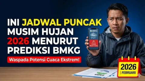 Prediksi Waktu Turun Hujan di Indonesia Terlambat Menurut BMKG