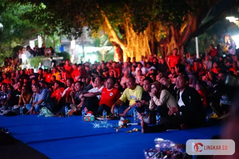 Timnas Juara, Nobar di Pati Jadi Pesta Kebersamaan Warga