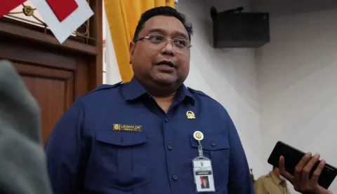 Ketua Umum Persipa Pati sekaligus Wakil Ketua I DPRD Pati, Joni Kurnianto (AZI/Koran Lingkar)