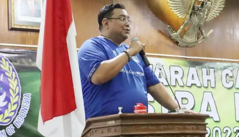 Ketua Umum Persipa Pati sekaligus Wakil Ketua I Dewan Perwakilan Rakyat Daerah (DPRD) Kabupaten Pati, Joni Kurnianto. (Dok. Humas DPRD Pati/Lingkar.co)