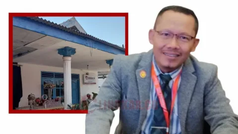 DPC KAI Kabupeten Blora, Sugiyarto ucapkan selamat atas Grand Opening Kantor Lingkar.co. Foto: Lingkar.co