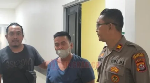 SH, tersangka pembunuhan Kades Curug Goong / ISTIMEWA