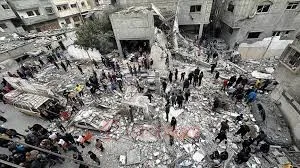 Puluhan warga Palestina tewas akibat serangan Israel. Foto: Istimewa.