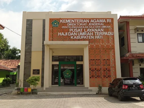 Gedung pelayanan haji dan umrah di Kemenag Pati. Foto: Miftahus Salam/Lingkar.co.