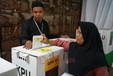 Simulasi pemungutan suara di Blora