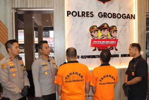 Pelaku kasus narkotika di Kecamatan Gubug, Grobogan berhasil diamankan. Foto: Dokumentasi.