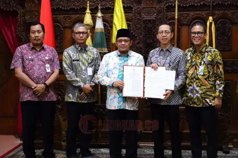 Kerja sama Pemkab Kudus dengan BPJS Ketenagakerjaan. Foto: Dokumentasi.