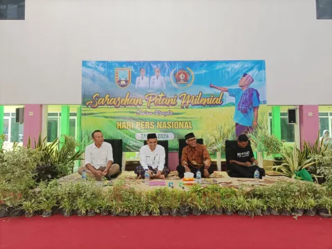 Sarasehan Petani Milenial di Aula Dinas Pertanian dan Pangan (Dintanpan), Kamis (22/2/2024). Foto: Dokumentasi.