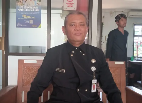 Kepala Pelaksana Harian Badan Penanganan Bencana Daerah (BPBD) Kabupaten Pati Martinus Budi Prasetya. Foto: Miftahus Salam/Lingkar.co