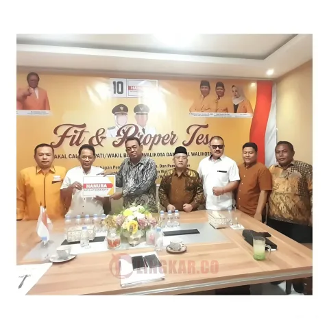 Setyohadi berburu rekom Partai Hanura untuk maju Pilkada Grobogan. Foto: Istimewa.