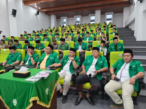 Musyawarah Kerja Wilayah (Musykerwil) GP Ansor Jawa Tengah di Laboratorium IAIN Kudus, Sabtu (29/6/2024). Foto: Dokumentasi.