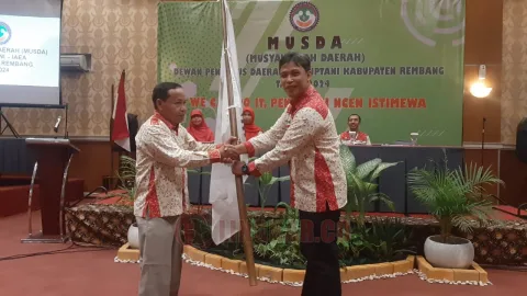 Musda Dewan Pengurus Daerah Perhiptani Rembang di Hotel Fave Rembang, Selasa (6/8/2024). Foto: Istimewa.