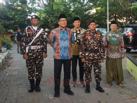 Iswar Aminuddin saat menghadiri Diklatsar Banser Kota Semarang