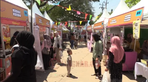 Njajan Fest 2024 yang digelar di Halaman Depan Taman Kartini Rembang. Foto: Istimewa.