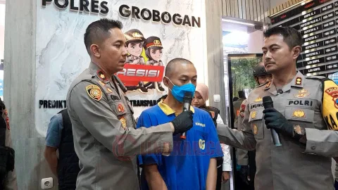 Konsferensi pers di Polres Grobogan, Selasa (24/9/2024). Foto: Istimewa.