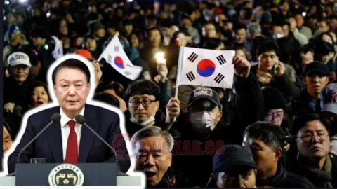 Presiden Korea Selatan Yoon Suk Yeol umukan darurat militer. Kharenrisma/Lingkar.co