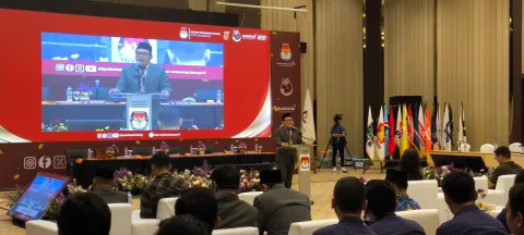 KPU Kota Semarang Tetapkan Hasil rapat Rekapitulasi. Kharenrisma/Lingkar.co