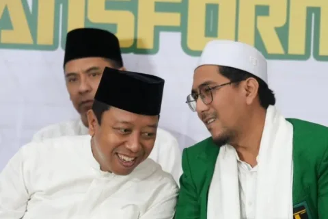 Ketua majelis pertimbangan DPP PPP, Muhammad Romahurmuziy saat mengikuti peringatan harlah PPP yang ke 52. Foto: Instagram