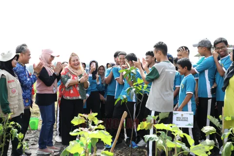 Wali Kota Semarang saat Berkunjung di SMP Negeri !6 Semarang/Lingkar.co