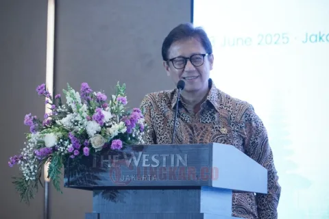 Menteri Kesehatan RI, Budi Gunadi Sadikin dalam forum 2025 APAC Health and Life Sciences Summit – Spotlight Indonesia, yang berlangsung di Jakarta. Foto: dokumentasi