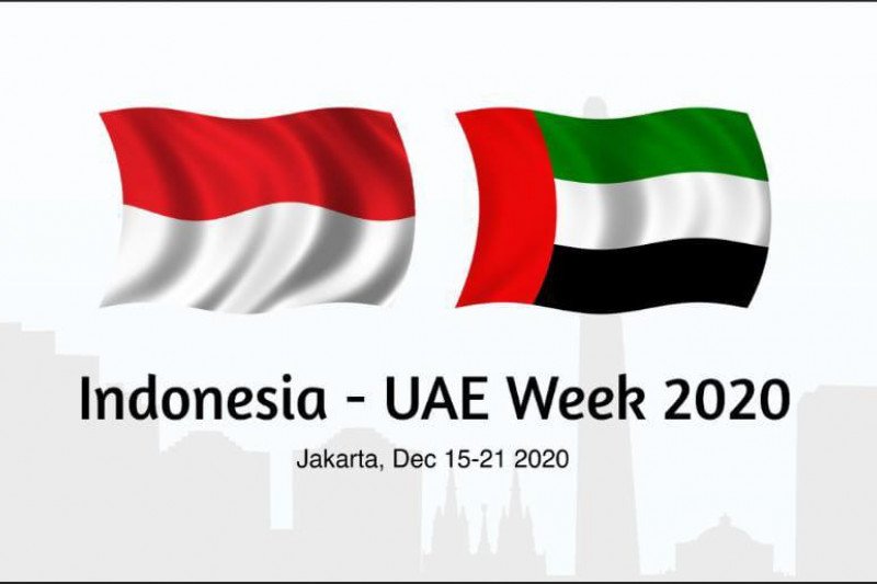 Logo Acara Pekan Indonesia-Uni Emirat Arab (Indonesia-UAE Week) 2020. (ANTARA/LINGKAR.CO)