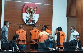 KPK Tetapkan Abdul Gafur, Mulyadi, Edi Hasmoro, Jusman, Nur Afifah Balqis, dan Achmad Zuhdi sebagai tersangka. ISTIMEWA/Lingkar.co