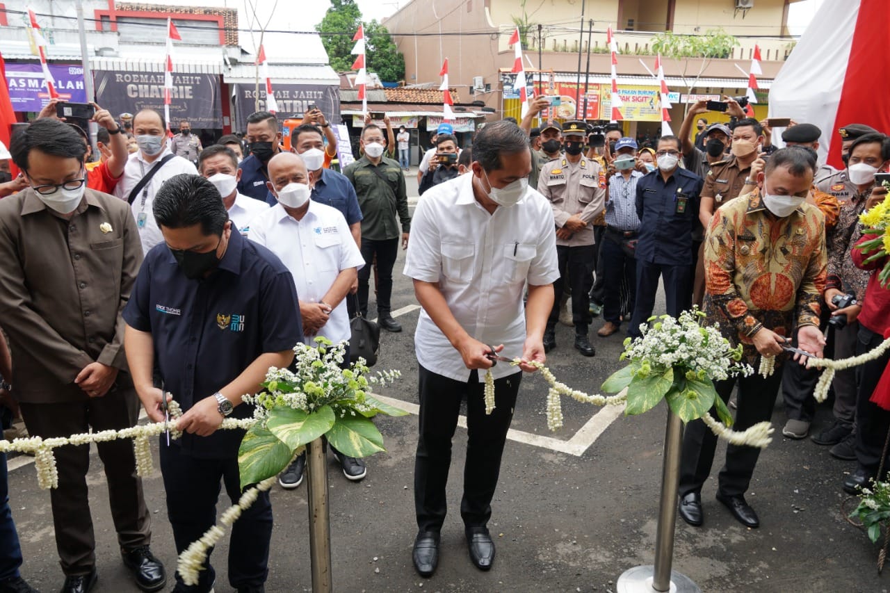 Menteri Perdagangan Muhammad Luthfi Resmikan Psar Purworejo, Selasa (22/2/2022). dok pribadi/ACHMAD ROHADI/LINGKAR.CO