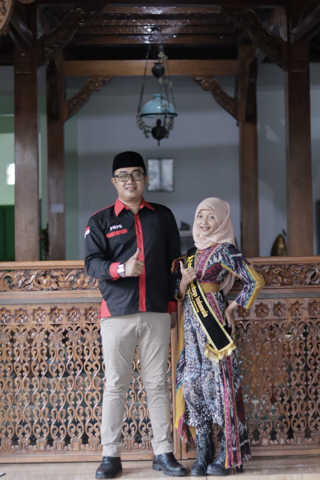 Ketua PMPR Moch Arief Z bersama Syahnas Anindya Rahma. dok pribadi / Muhammad Akid Aunulhaq/LINGKAR.CO
