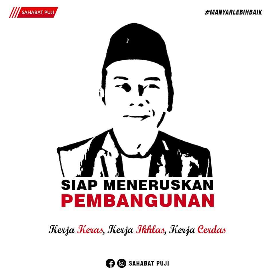 Calon Kepala Desa Manyar, Puji Rahayu Saputro Wasekjen Himpunan Pengusaha Muda (HIPMI) Kabupaten Lamongan sekaligus Bendahara Yayasan Pantiasuhan yatim piatu Hidayat (13-16). LINGKAR.CO