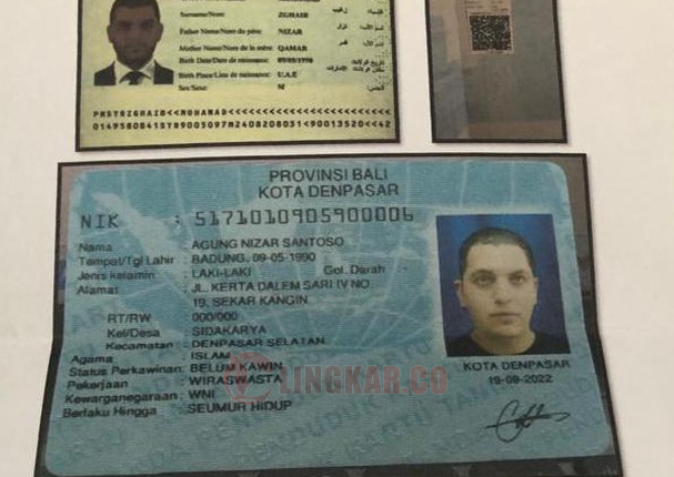KTP Ilegal milik Zghaib / ISTIMEWA