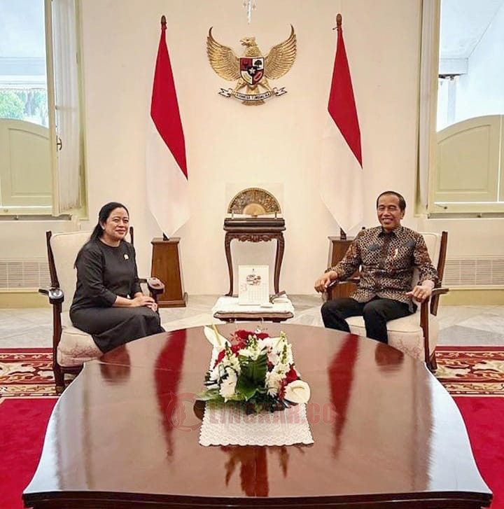 Ketua DPR Puan Maharani, bersama Presiden Jokowi di Istana Merdeka, Jakarta, Jumat (24/3/2023). Foto: Dok. Instagram