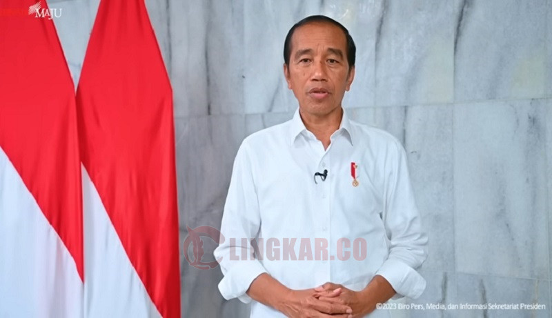 Presiden Jokowi, saat konferensi pers, Kamis (30/3/2023) petang. Foto: Tangkap layar YouTube
