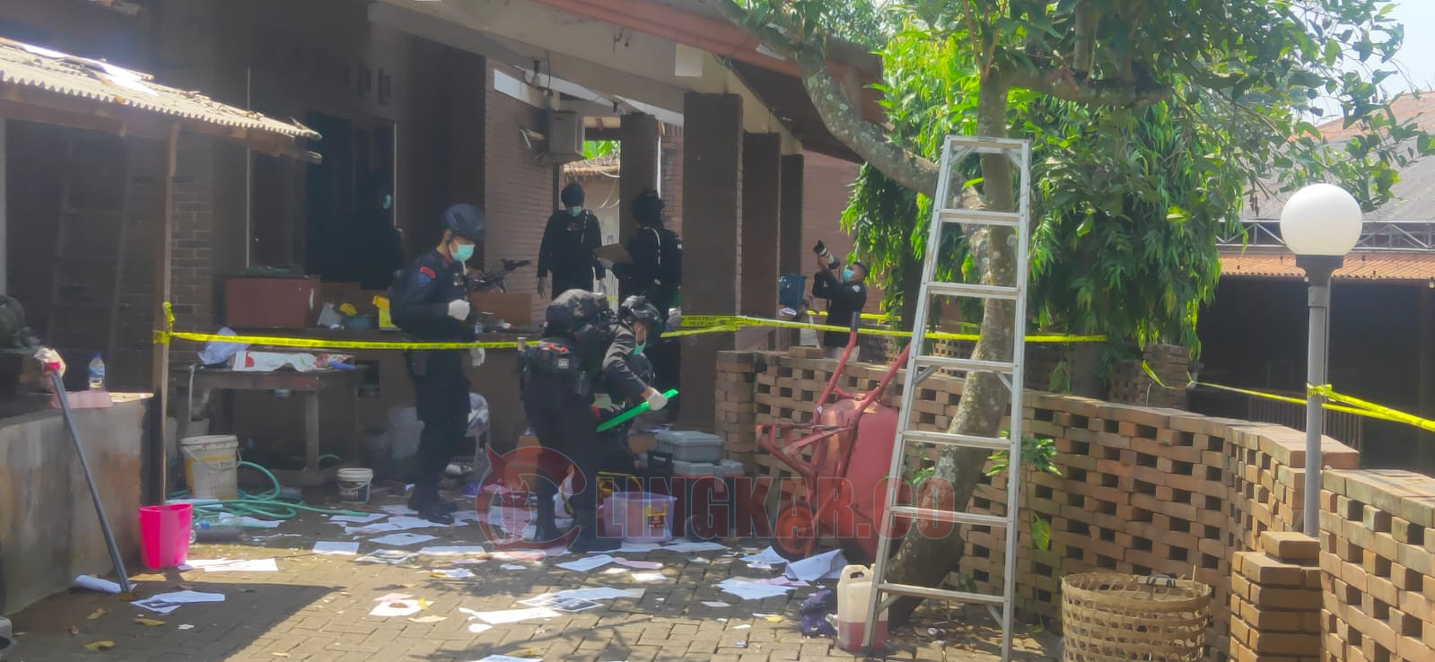 Lokasi Kejadian Petasan Meledak/Foto: Wahyudi